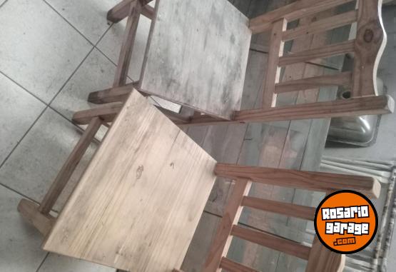 Hogar - Sillas pino/ rack de pino /cama 1p - En Venta