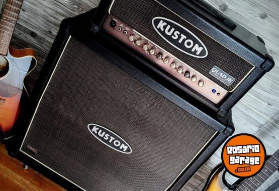 Instrumentos Musicales - Cabezal Kustom + Caja 4x12 Celestion - En Venta