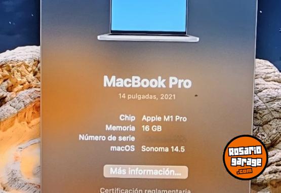 Informtica - Vendo MACBOOK PRO - M1 PRO 14" - 16GB de RAM - SSD 512GB - En Venta