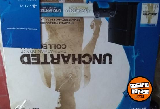 Electrnica - Play 4 500Gb 1 Joystick Ps4 Original 1 Juegoa Cable Carga hdmi Alimentacin Caja y Manules - En Venta