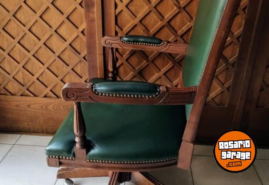 Hogar - SILLON DE CUERO NATURAL Y CEDRO ESTILO INGLES - En Venta