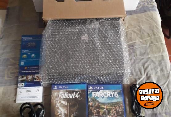 Electrnica - Ps4 Pro 4K 1Tb Joystick Sony Play 4 Original  2 Juegos Cable Carga HDMI Alimentacin - En Venta