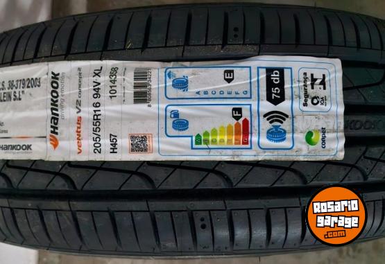 Accesorios para Autos - Cubierta/Neumtico HANKOOK 205/55R16 94V XL + Llanta Aleacin Peugeot 308 - NUEVAS - En Venta