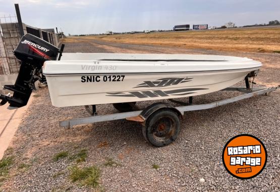 Embarcaciones - Bote fishing  Virgine marine 430 Mercury 30 hp 2t usado - En Venta