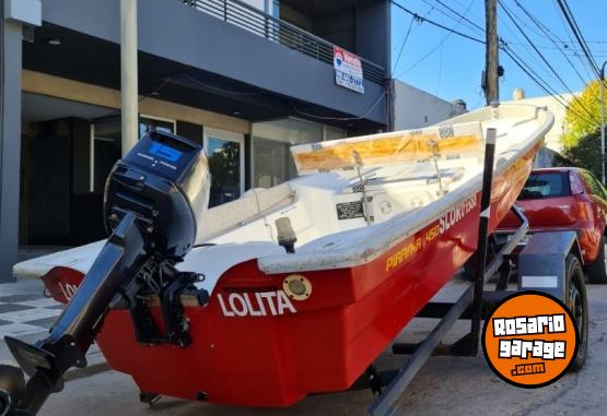 Embarcaciones - Lancha piranha motor power tec 15 hp impecable!! - En Venta