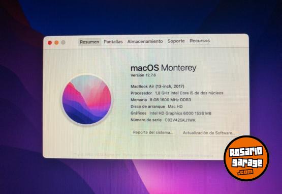 Informtica - Mac Book Air 2017 - En Venta