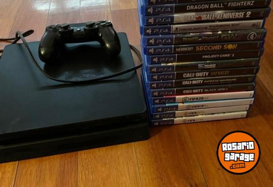 Electrnica - Vendo SONY Play Station 4 + 1 mando + 15 juegos - En Venta