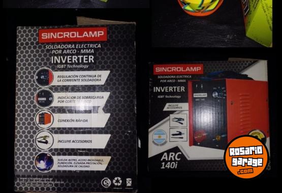 Herramientas - Soldadora inverter Sincrolamp 120 amp + Mscara fotosensible Lusqtoff - En Venta