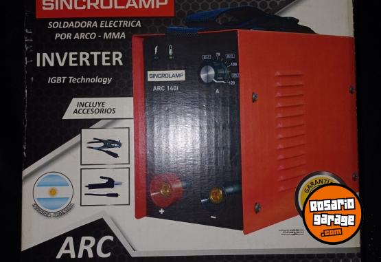 Herramientas - Soldadora inverter Sincrolamp 120 amp + Mscara fotosensible Lusqtoff - En Venta