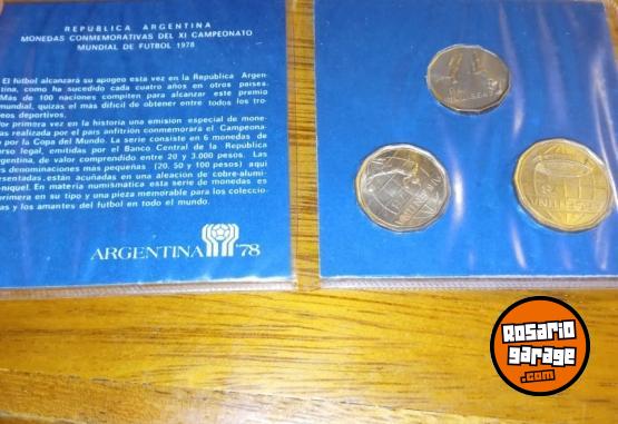 Otros - Antiguedades Mundial 1978 - Monedas y Entradas a Partidos Sede Rosario - En Venta