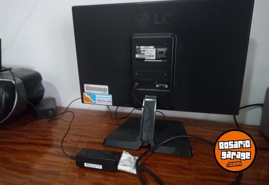 Informtica - MONITOR LED, MARCA LG, DE 19", CON SU FUENTE ORIGINAL, IMPECABLE!! - En Venta