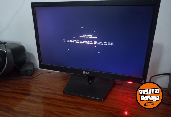 Informtica - MONITOR LED, MARCA LG, DE 19", CON SU FUENTE ORIGINAL, IMPECABLE!! - En Venta