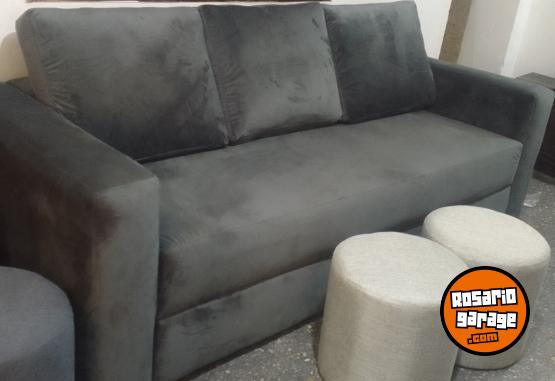 Hogar - SILLON TRES CUERPOS  A ESTRENAR MAS DOS PUFF FF - En Venta