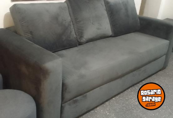 Hogar - SILLON TRES CUERPOS  A ESTRENAR MAS DOS PUFF FF - En Venta