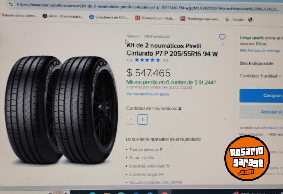 Accesorios para Autos - Cubierta y llanta sin todar Pirelli P7  3415866616 - En Venta