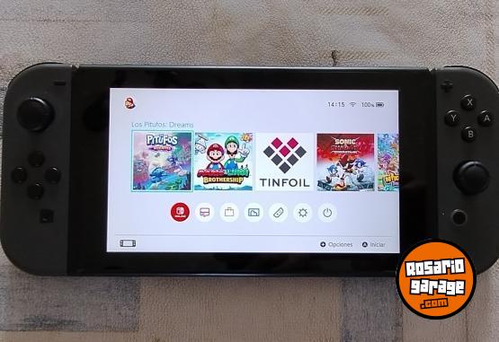 Electrnica - Nintendo switch v1 Flasheada impecable estado tiendas freeshop en caja completa - En Venta