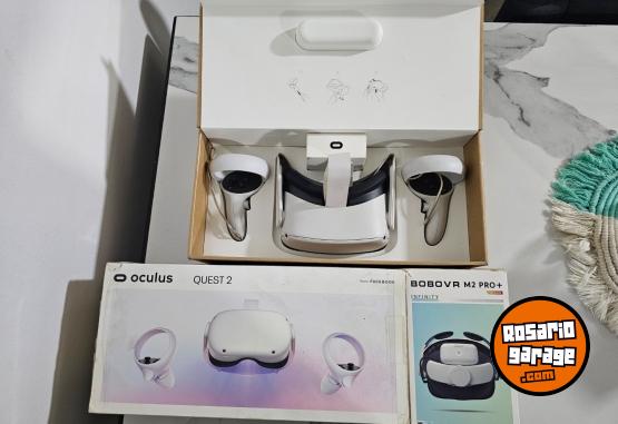 Informtica - Gafas virtuales Meta Quest 2 Usadas + Correa Bobo VR M2 Pro con Batera Extra - En Venta