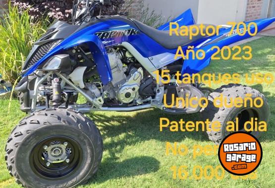 Cuatris y UTVs - Yamaha Raptor 700 2023  100Km - En Venta