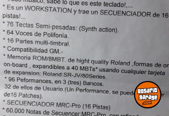 Instrumentos Musicales - TECLADO ROLAND XP 80 IMPECABLE ESTADO - En Venta