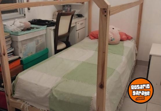 Hogar - Cama casita de pino con marinera - En Venta