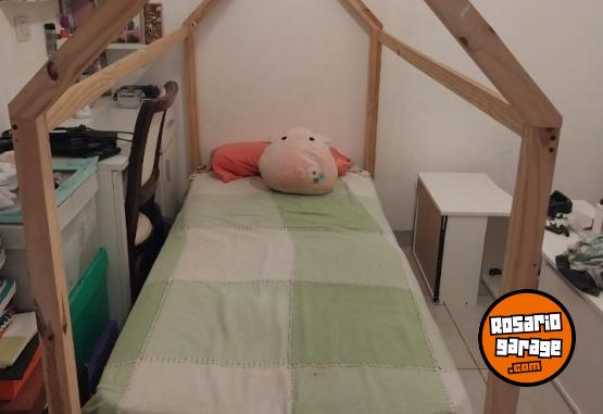 Hogar - Cama casita de pino con marinera - En Venta