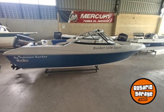 Embarcaciones - Bunker 5100 sport Mercury 40 2t arranque elctrico - En Venta