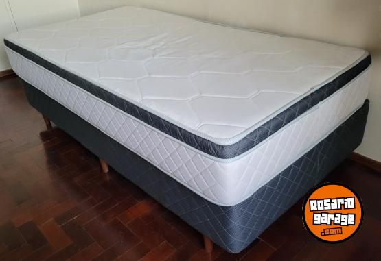 Hogar - JUEGO SOMMIER Y COLCHON 1 1/2 PLAZA SEALY - En Venta