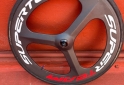 Deportes - Rueda 3 Palos Carbono Clincher Pista Delantera (R28) - En Venta