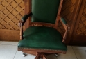 Hogar - SILLON DE CUERO NATURAL Y CEDRO ESTILO INGLES - En Venta