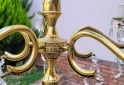 Hogar - ARAA DE BRONCE PULIDO CON CAIRELES DE CRISTAL - En Venta