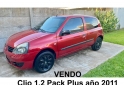 Autos - Renault Clio 1.2 3ptas pack plus 2011 Nafta 135000Km - En Venta